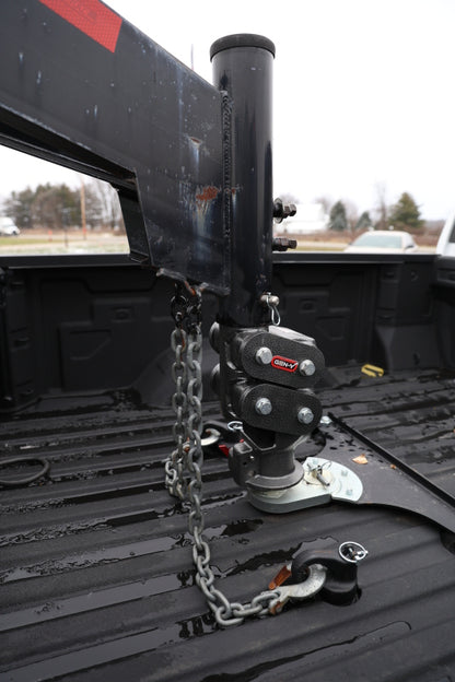 GEN-Y Hitch Gen-Y Spartan Torsion-Flex 5in Offset 4in SQ Tube Gooseneck 2-5/16in Coupler Standard Height