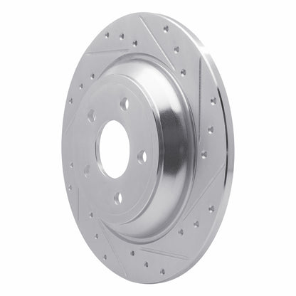 R1 Concepts R1 2016-2025 Ford Bronco Sport Rear Right Drilled & Slotted Silver Brake Rotor