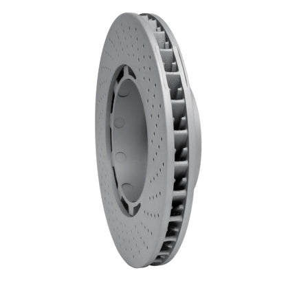 DFC 94-98 Porsche 911 Left Front Drilled Hi-Carbon Alloy Geomet Coated Rotor