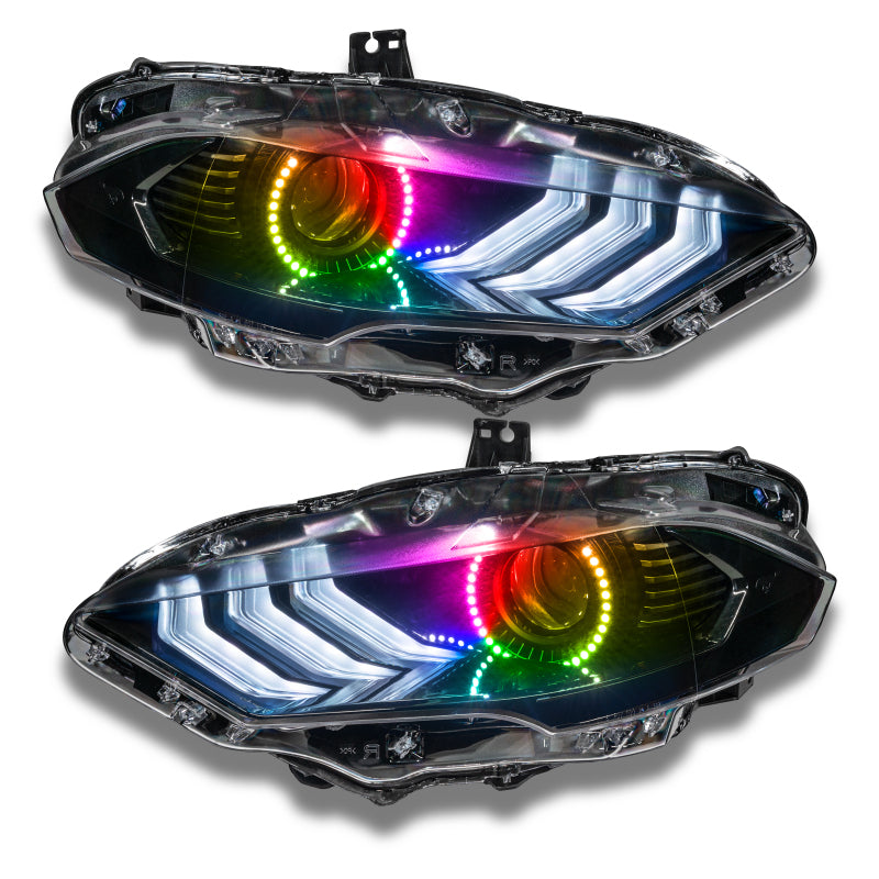 ORACLE Lighting Oracle 18-21 Ford Mustang LED Headlight Halo Kit - ColorSHIFT 2