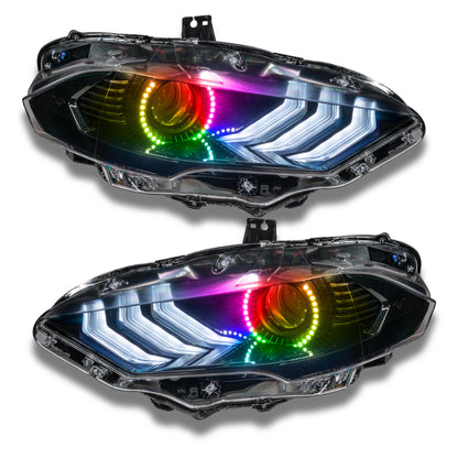 ORACLE Lighting Oracle 18-21 Ford Mustang LED Headlight Halo Kit - ColorSHIFT 2