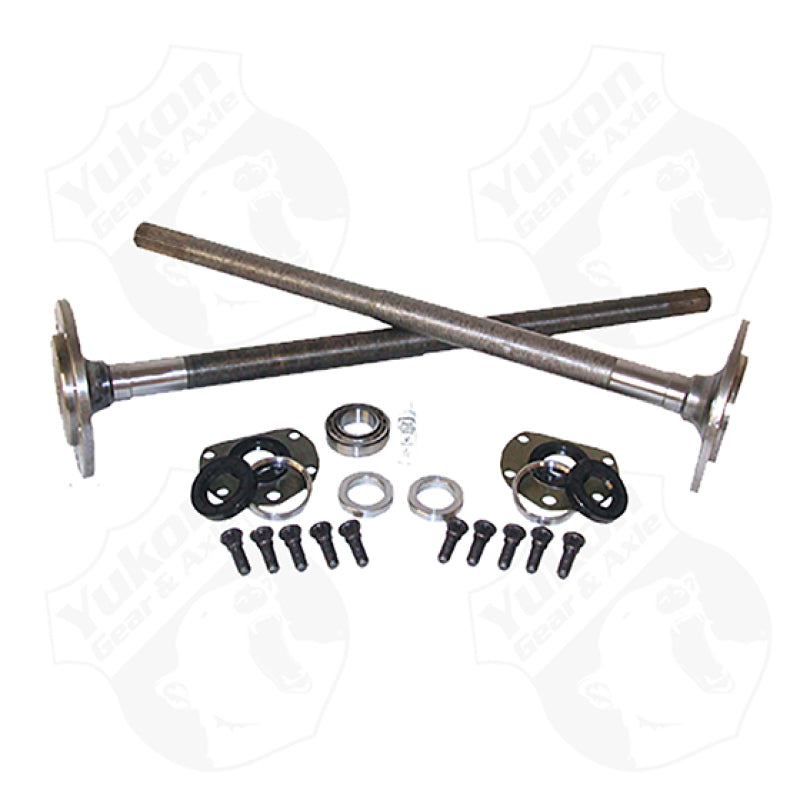 Yukon Gear & Axle Yukon Gear One Piece Axles For 76-79 Model 20 CJ7 Quadratrack w/ Bearings and 29 Splines / Kit