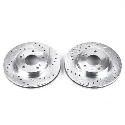 PowerStop Power Stop 00-01 Infiniti I30 Front Evolution Drilled & Slotted Rotors - Pair