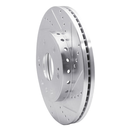 R1 Concepts R1 09-20 Chevrolet TAHOE Front Right Drilled & Slotted Silver Brake Rotor