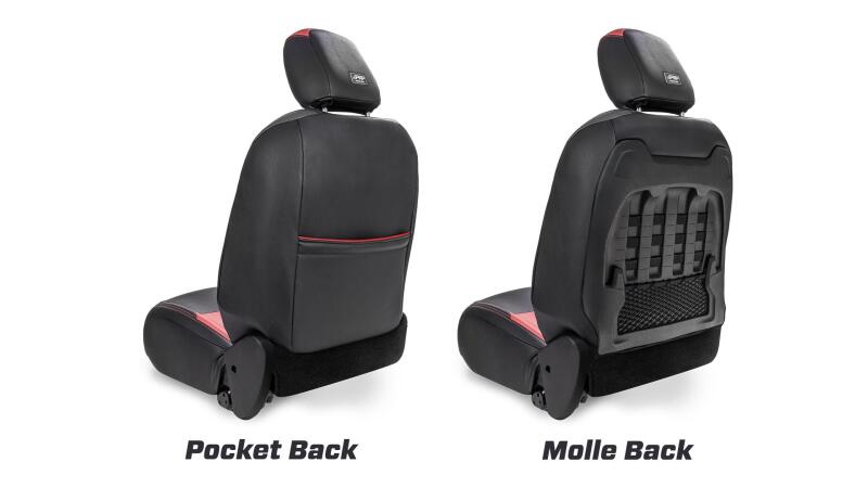 PRP Seats PRP 2018+ Jeep Wrangler JLU/4 Door/ Jeep Gladiator JT/ Rubicon Front Seat Covers (Pair) - All Black
