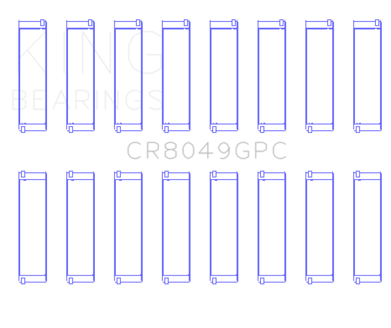 King Engine Bearings BMW N62/ N63/ S63/ N62N (Size 0.26) Connecting Rod Bearing Set