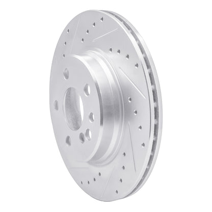 R1 Concepts R1 92-99 Mercedes-Benz 600SEL Rear Left Drilled & Slotted Silver Brake Rotor