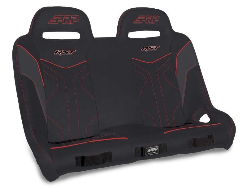 PRP Seats PRP Polaris RZR XP4 1000/XP4 Turbo/XP4 Turbo S RST Rear Suspension Bench- Black/Red