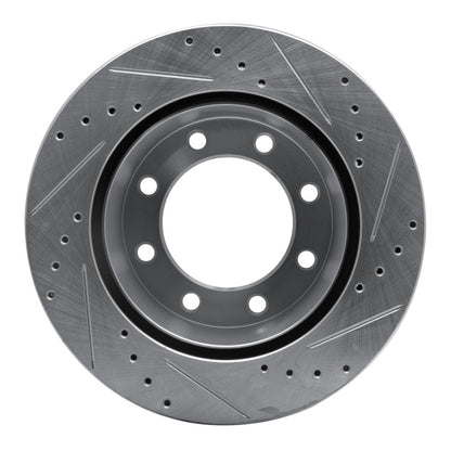 R1 Concepts R1 05-12 Ford F-250 2WD (Super Duty) Rear Left Drilled & Slotted Silver Brake Rotor
