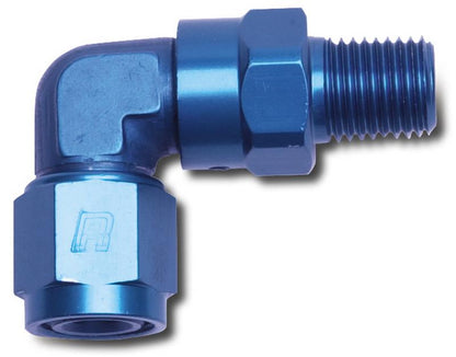 Russell Performance -8 AN 90 Degree Female to Male 3/8in Swivel NPT Fitting