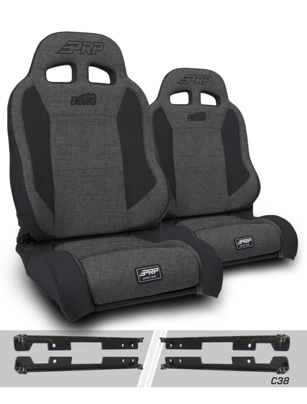 PRP Seats PRP Jeep Wrangler Enduro Elite Reclining Seat - Grey
