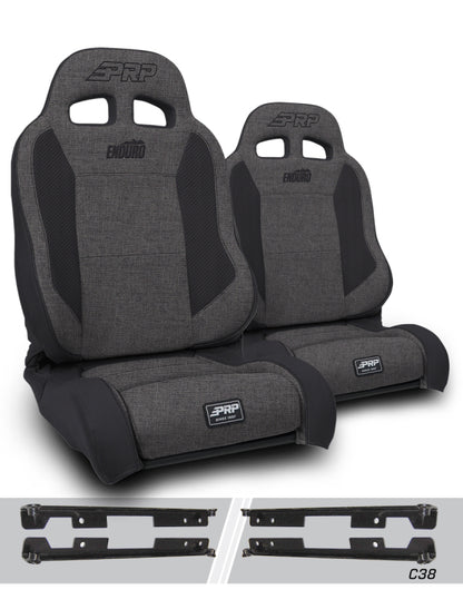 PRP Seats PRP Jeep Wrangler Enduro Elite Reclining Seat - Grey