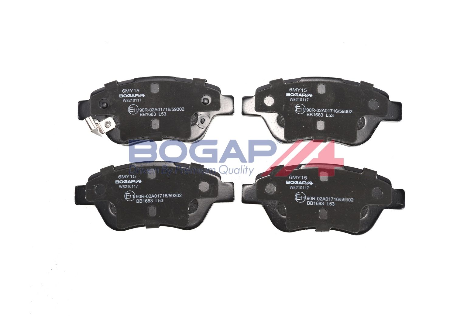 BOGAP W8210117 Brake Pad Set, Disc Brake
