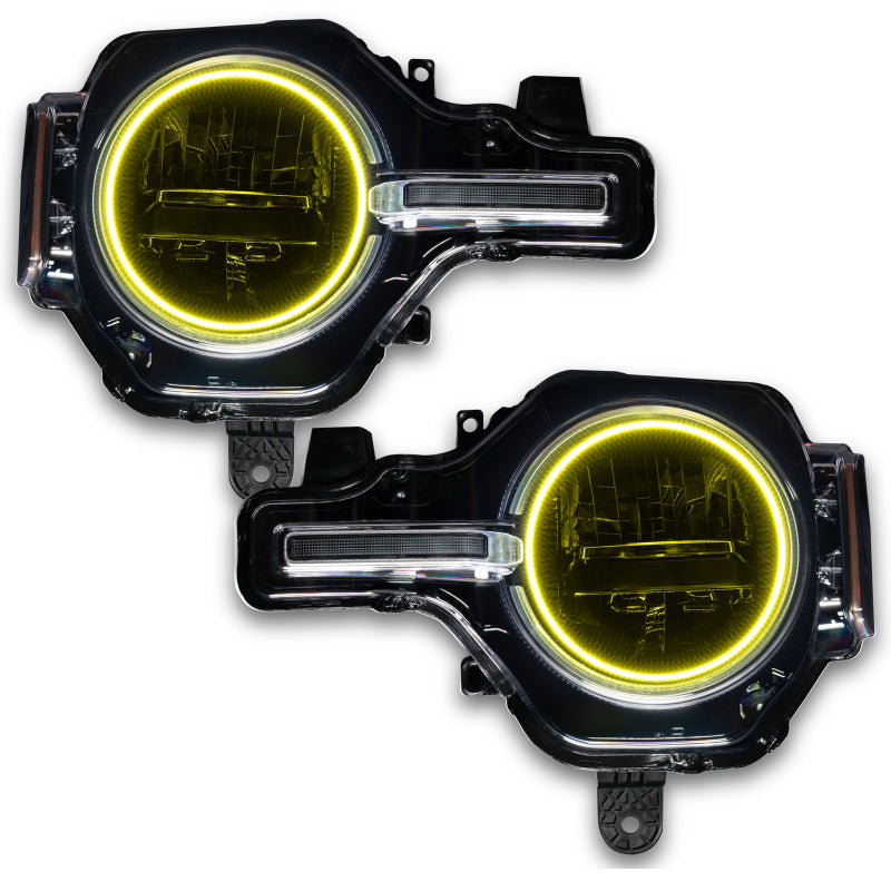ORACLE Lighting Oracle 2021 Ford Bronco Base Headlight LED Halo Kit - ColorSHIFT - w/ 2.0 Controller