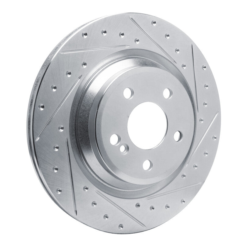 R1 Concepts R1 13-20 Mercedes-Benz SL400 Rear Right Drilled & Slotted Silver Brake Rotor