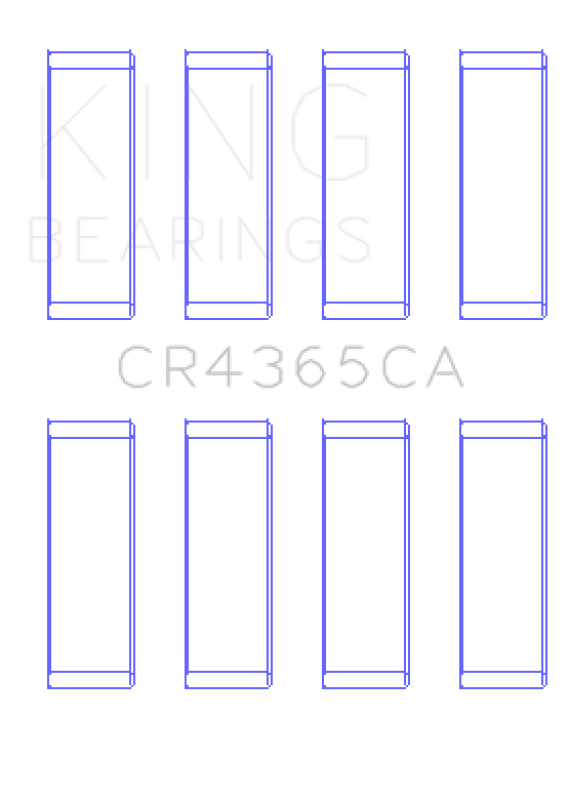 King Engine Bearings Ford ZETec S/Ecoboost1.6 (Size +1.0mm) Connecting Rod Bearing Set