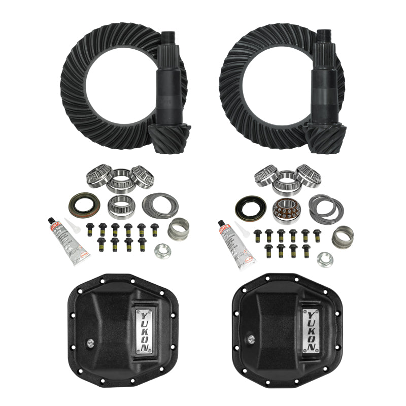 Yukon Gear & Axle Yukon Gear Stage 2 Jeep JL/JT Re-Gear Kit w/Covers & D44 Front & Rear in a 5.13 Ratio