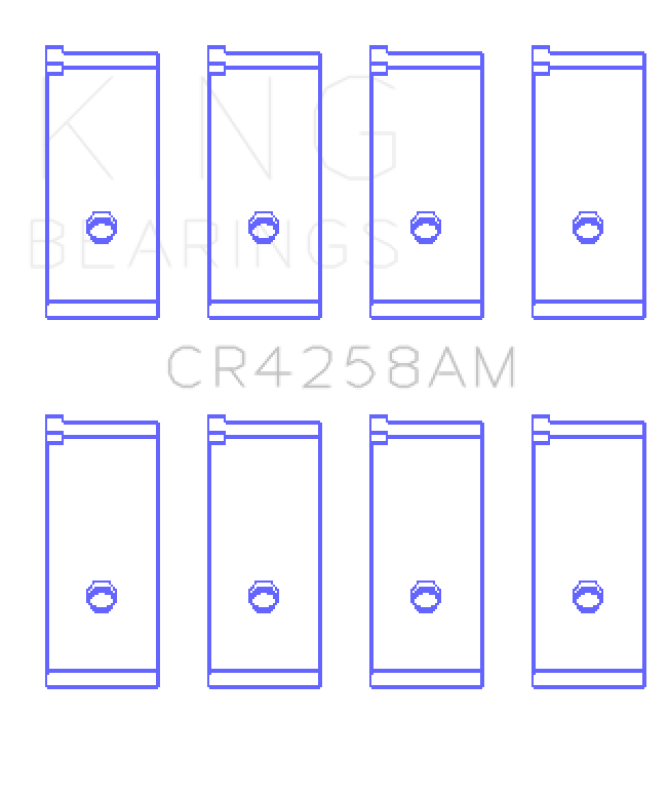 King Engine Bearings Honda D13A2/Ev2 (Size +0.25mm) Connecting Rod Bearing Set