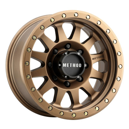 Method Wheels Method MR304 Double Standard 17x8.5 0mm Offset 8x6.5 130.81mm CB Method Bronze Wheel