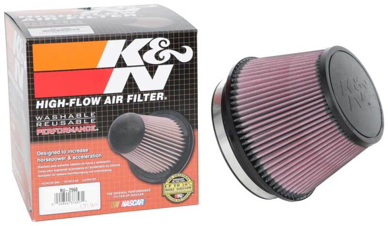 K&N Engineering K&N Universal Tapered Filter 6in Flange ID x 7.5in Base OD x 5in Top OD x 5in Height