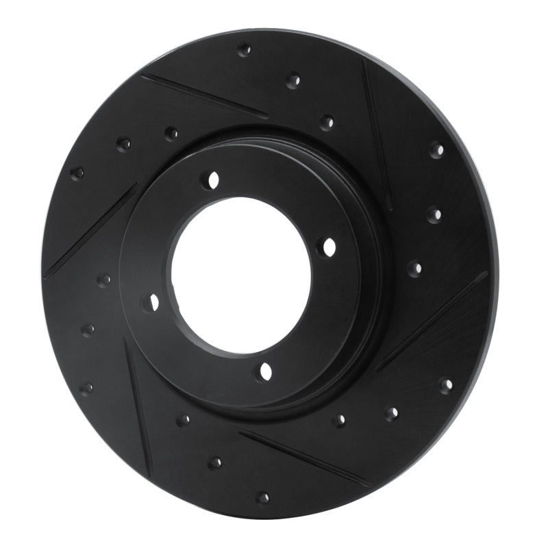 R1 Concepts R1 74-84 Ford COURIER (USA/Canada) Front Right Drilled & Slotted Black Brake Rotor