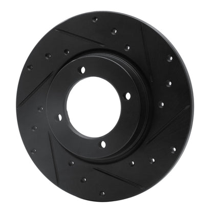R1 Concepts R1 74-84 Ford COURIER (USA/Canada) Front Right Drilled & Slotted Black Brake Rotor