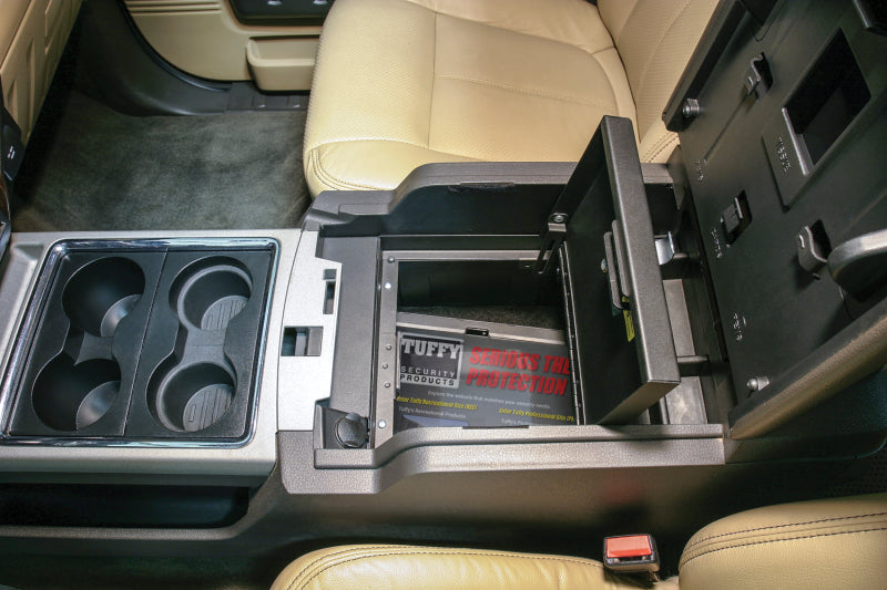 Tuffy Products Tuffy Console Safe W/ Keyed Lock For Ford F250 & F350 Superduty