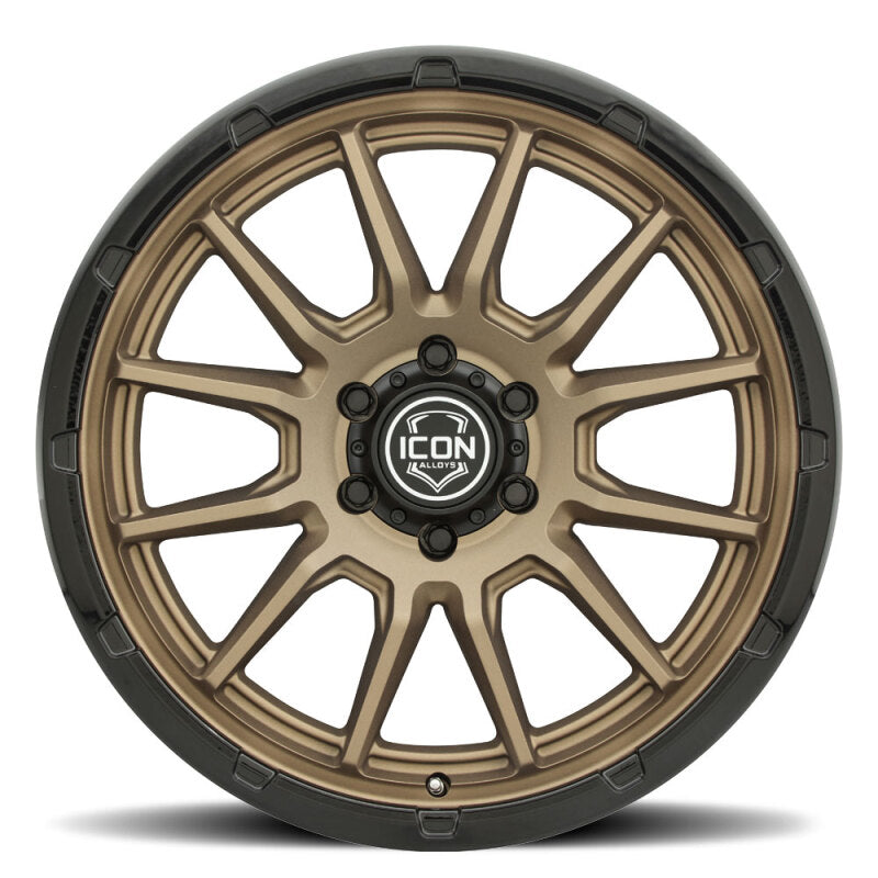 ICON Alloys Cajon 20x9 / 6x5.5 / 16mm / 5.625in BS Satin Bronze Wheel w/ GB Lip