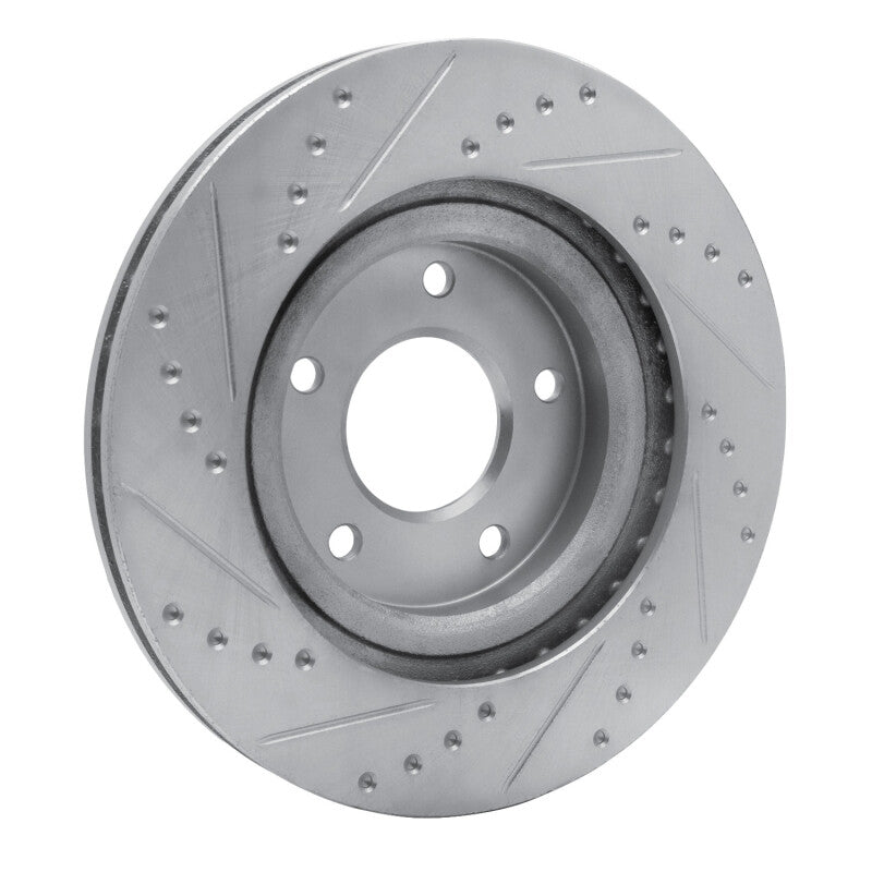 R1 Concepts R1 07-25 Chrysler SEBRING Front Right Drilled & Slotted Silver Brake Rotor