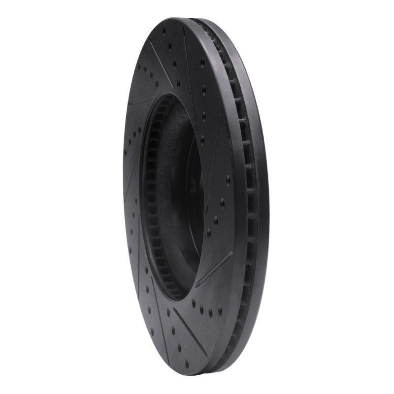 R1 Concepts R1 13-20 Ford Fusion Front Left Drilled & Slotted Black Brake Rotor