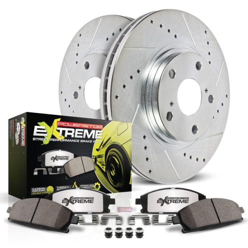 PowerStop Power Stop 2007 BMW 328i Front Z26 Street Warrior Brake Kit