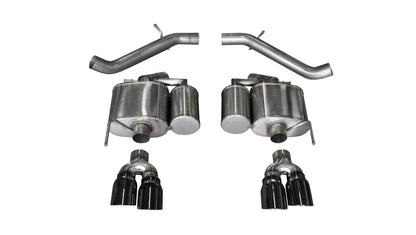 CORSA Performance Corsa 2016-2019 Cadillac ATS-V 3.6T 4in Black Sport Axle-Back Exhaust