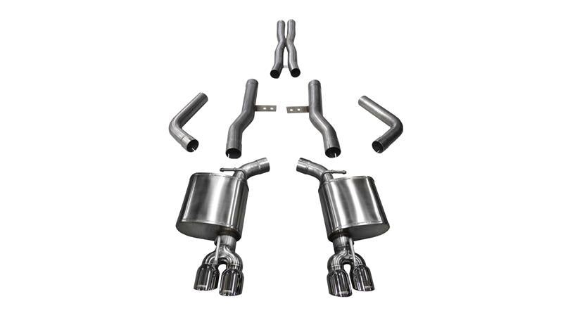 CORSA Performance Corsa 2015-2023 Dodge Challenger Hellcat Dual Rear Exit Extreme Exhaust w/ 3.5in Black Tips