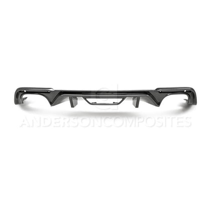 Anderson Composites 2018 Ford Mustang GT Type-OE Carbon Fiber Quad Tip Rear Diffuser