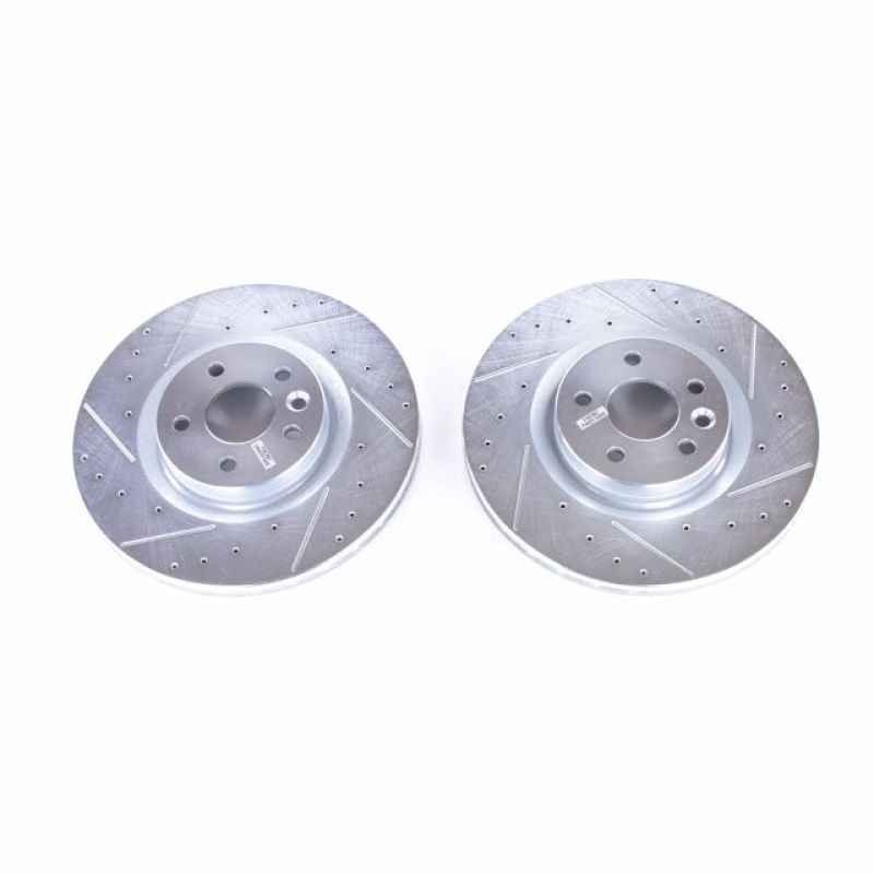 PowerStop Power Stop 2018 Jaguar E-Pace Front Evolution Drilled & Slotted Rotors - Pair