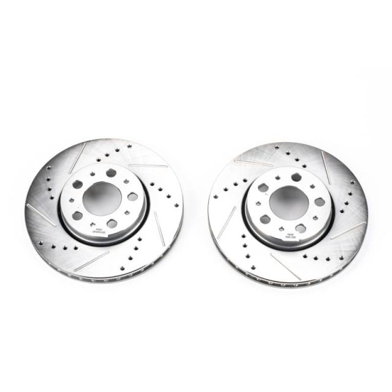 PowerStop Power Stop 01-07 Volvo S60 Front Evolution Drilled & Slotted Rotors - Pair