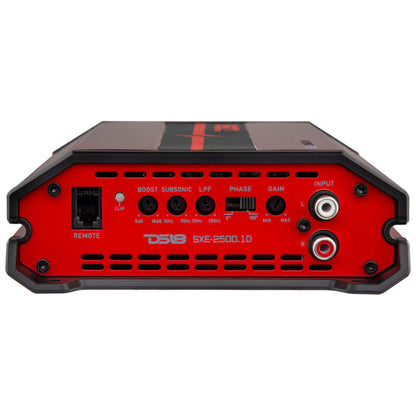 DS18 1-Channel SXE Amplifier Class D 800/1ohm 600/2ohm 300/4ohm Watts RMS- Red