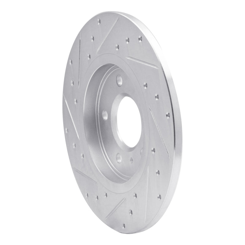 R1 Concepts R1 05-05 Buick TERRAZA Rear Right Drilled & Slotted Silver Brake Rotor
