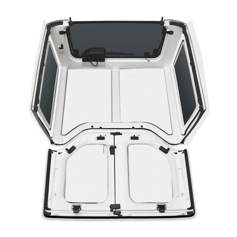 DEI 11-18 Jeep Wrangler JK 2-Door Boom Mat Complete Headliner Kit - 6 Piece - White