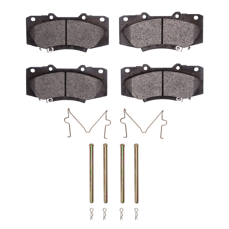 R1 Concepts R1 13-15 Toyota Hilux (Mexico) Front Semi Met Pads & Hardware Kit