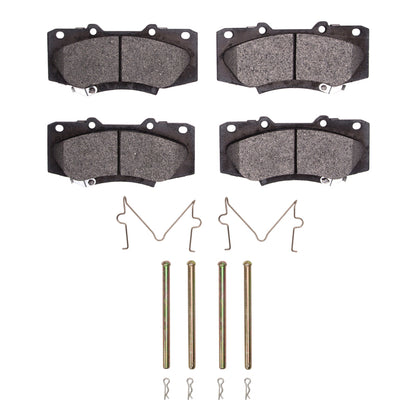 R1 Concepts R1 13-15 Toyota Hilux (Mexico) Front Semi Met Pads & Hardware Kit
