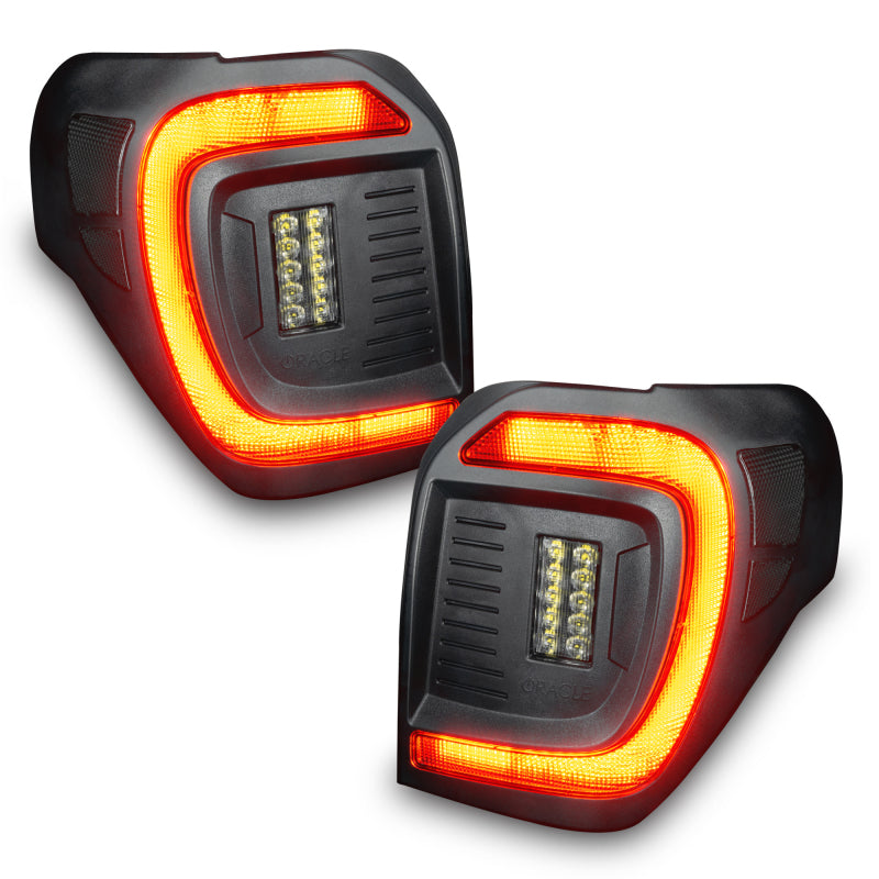 ORACLE Lighting Oracle 14-23 Toyota 4Runner Black Series Lensless Flush Style LED Tail Lights - Tinted