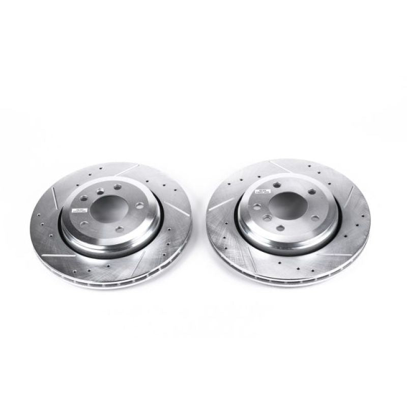 PowerStop Power Stop 01-06 BMW 330Ci Rear Evolution Drilled & Slotted Rotors - Pair
