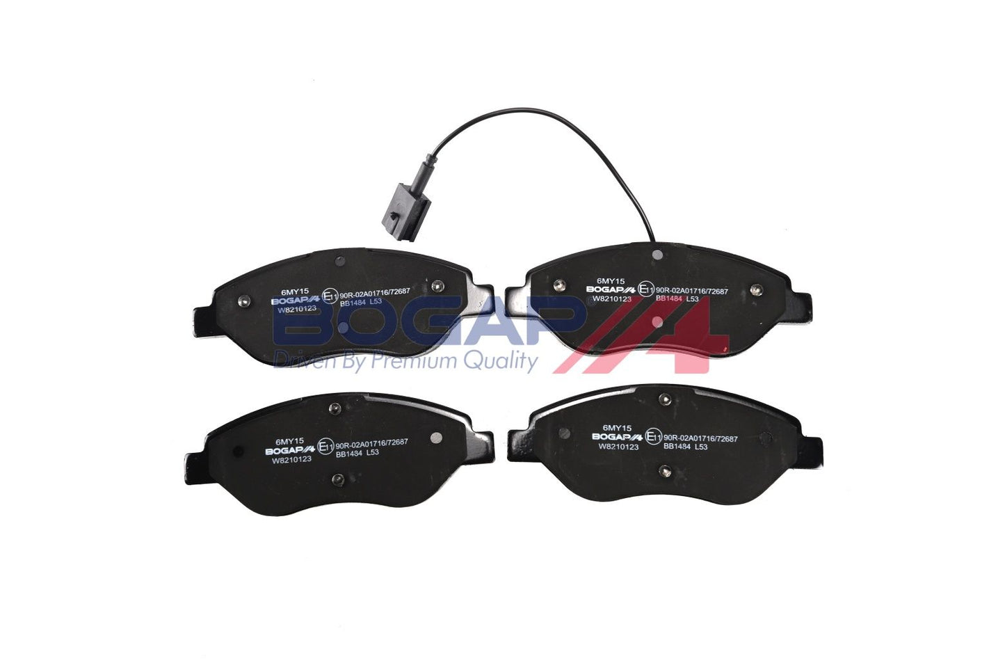BOGAP W8210123 Brake Pad Set, Disc Brake