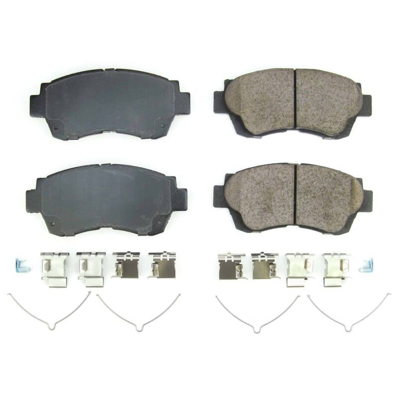 PowerStop Power Stop 98-03 Toyota Sienna Front Z17 Evo Ceramic Brake Pads w/Hardware