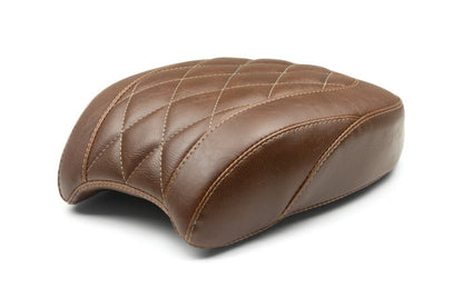 Mustang Motorcycle Mustang 18-21 Harley Heritage Classic, Deluxe Wide Tripper Passenger Seat Diamond Stitch - Brown