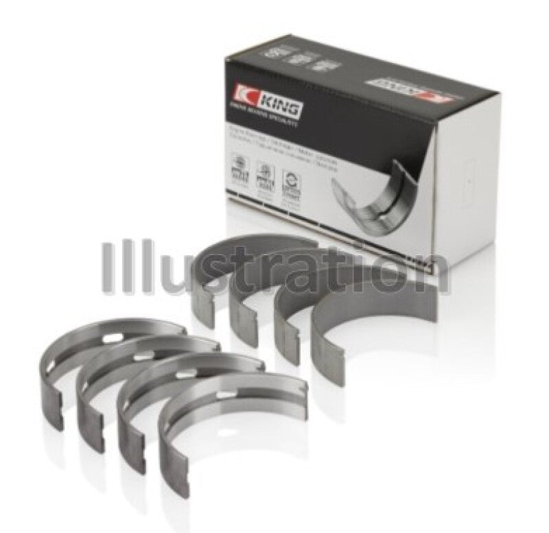 King Engine Bearings King Nissan VQ20DE, VQ25DD, VQ30DE/DD/DET, VQ35DE (Size Standard) Crankshaft Main Bearing (Set of 4)
