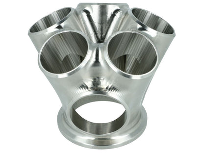 Turbozentrum 119311 5-Cyl. V-Band stainless steel collector for Garrett GTX / G25 / G30 - with 44mm Wastegate port