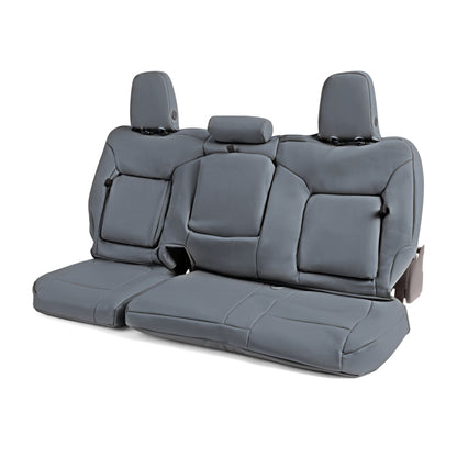 Covercraft 17-22 Ford F250-F350-F450-F550 Leatherette PrecisionFit Front Row Seat Covers - Med Grey