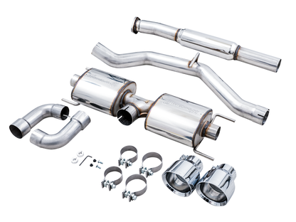 AWE Tuning Subaru BRZ/ Toyota GR86/ Toyota 86 Touring Edition Cat-Back Exhaust- Chrome Silver Tips
